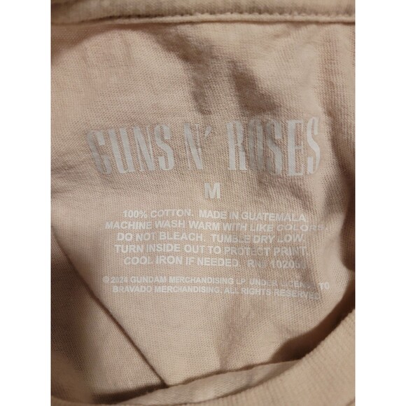 Guns‎ N Roses Powder Pink  Graphic T Shirt Top Womens Medium Used - Picture 5 of 5